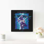 アクアマン |海マスターKing Orm屈折グラフィック スクエア壁時計 (ホーム)