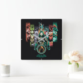 アクアマン | "王国の統一"アトランティスの民グラフィック スクエア壁時計 (ホーム)