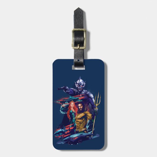 アクアマン|王様オーム対メラ&アクアマン ラゲッジタグ (正面縦)