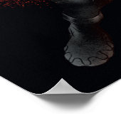 アクアマン |黒マンタ赤スワイプグラフィック ポスター (角)