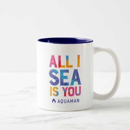 アクアマン | "All I Sea Is You" カラフルペイズリー ツートーンマグカップ (右)