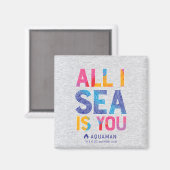 アクアマン | "All I Sea Is You" カラフルペイズリー マグネット (正面/裏面)