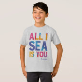 アクアマン | "All I Sea Is You" カラフルペイズリー Tシャツ (正面フル)