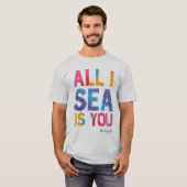 アクアマン | "All I Sea Is You" カラフルペイズリー Tシャツ (正面フル)
