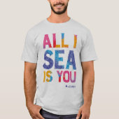 アクアマン | "All I Sea Is You" カラフルペイズリー Tシャツ (正面)