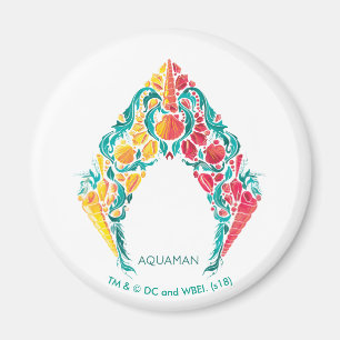 アクアマン  Aquaman & Mera Themed Seashellロゴ マグネット