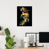 アクアマン | Aquaman "Revolt"屈折グラフィック ポスター (ホームオフィス)