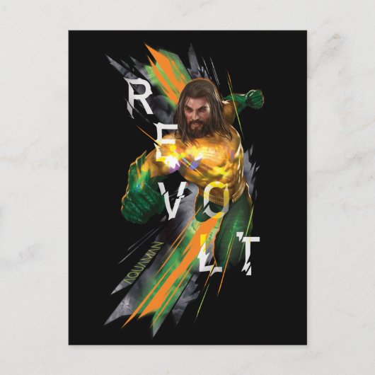 アクアマン | Aquaman "Revolt"屈折グラフィック ポストカード (正面)