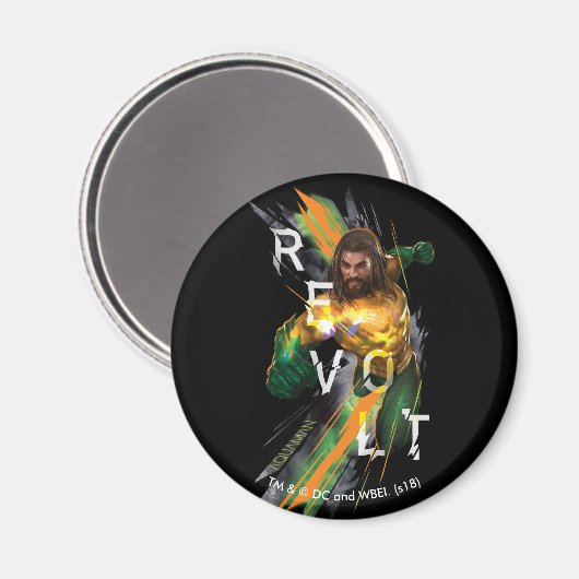 アクアマン | Aquaman "Revolt"屈折グラフィック マグネット (正面/裏面)