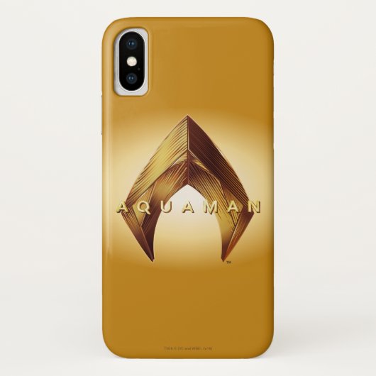 アクアマン | Golden Aquamanロゴ Case-Mate iPhoneケース (裏面)