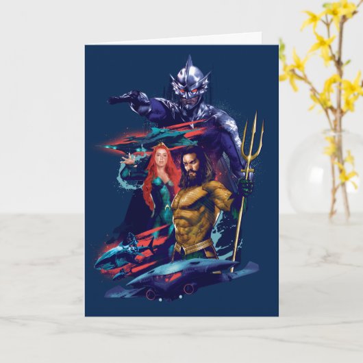 アクアマン | King Orm対Mera & Aquaman カード (黄色い花)