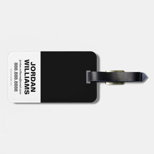 アクアマン| Meraシンボルを通る海グラフィック ラゲッジタグ (裏面横)