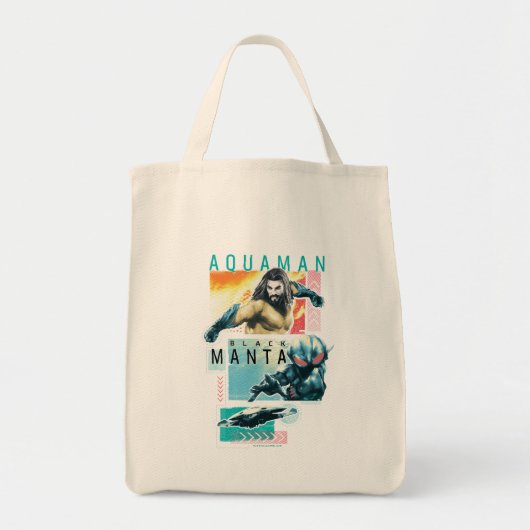 アクアマン | Modernist Aquaman & Black Manta Graphic トートバッグ (正面)
