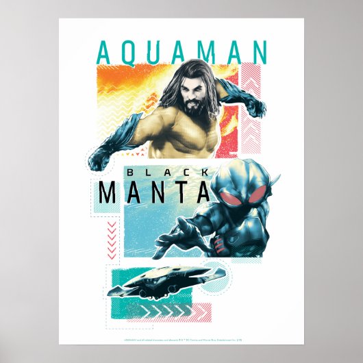 アクアマン | Modernist Aquaman & Black Manta Graphic ポスター (正面)