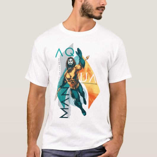 アクアマン | Modernist Aquaman Collage Tシャツ (正面)