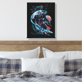 アクアマン | Orm、Black Manta、Tylosaur、Ships キャンバスプリント (インサイチュ (寝室))