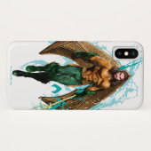 アクアマン | Prince Orin With Aquamanロゴ Case-Mate iPhoneケース (裏面(横))