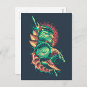 アクアマン | Xebel King Nereusの図 ポストカード (正面/裏面)