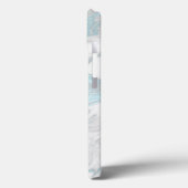 アクアマーブルモノグラムのケースメイトiPhoneケース Case-Mate iPhoneケース (裏面 / 左)