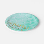 アクアマーメイドパーティー |海の下誕生日 ペーパープレート (アングル)