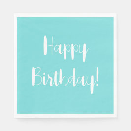 アクアマ無地のリン誕生日 スタンダードランチョンナプキン