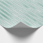 アクアミかわいらしントグリッジグリッターストライプズ ラッピングペーパー (角)