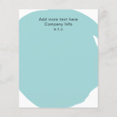 アクアミニマルサロンとスパビジネスフライヤー チラシ (裏面)