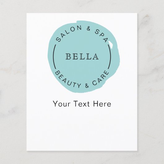 アクアミニマルサロンモダンスパクーポンフライヤー チラシ (正面)