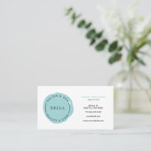 アクアミニマルサロン及びスパロイヤリティカード 名刺 (スタンド正面)