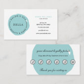 アクアミニマルサロン及びスパロイヤリティカード 名刺 (正面/裏面)