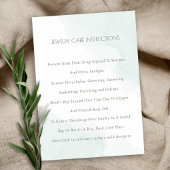 アクアミニマルブエレガントルーウォータカラージュエリー気に 名刺