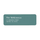 アクアミニマル差出人住所 ラベル (正面)