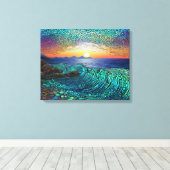 アクアミラーゲシースケープ キャンバスプリント (インサイチュ (ウッドフロア))