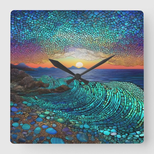 アクアミラージュ スクエア壁時計 (正面)