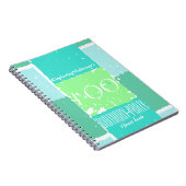 アクアミントグリーンカラーズ100thバースデーゲストブック ノートブック (右側)