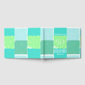 アクアミントグリーンカラーズ50thバースデーゲストブック ゲストブック (全面)