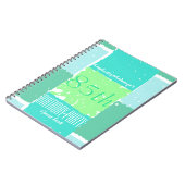 アクアミントグリーンカラーズ85thバースデーゲストブック ノートブック (左側)