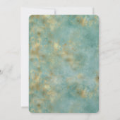 アクアミントゴールド 招待状 (裏面)