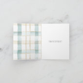 アクアミントストライプサンキュー カード (内部)