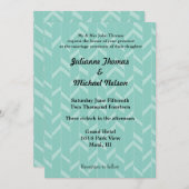 アクアミント抽象芸術結婚ズ 招待状