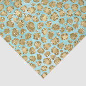 アクアミント金ゴールドグリッツグリッターレオパード 薄葉紙 (詳細)