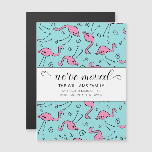 アクアムービングアナウンスの熱帯ピンクのフラミンゴ (正面/裏面)