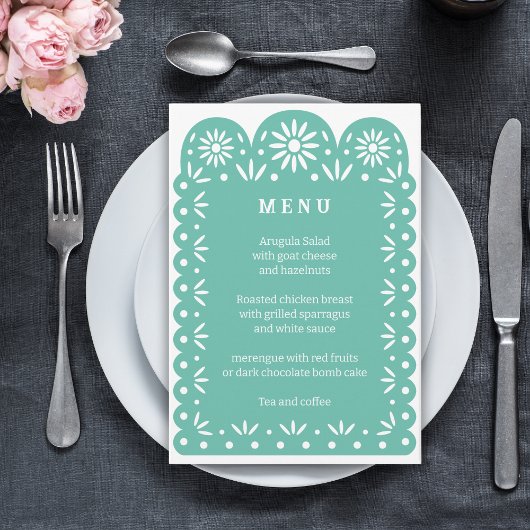 アクアメキシコパペルピカドメニュー 案内状