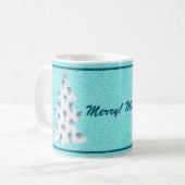 アクアメリースノーの水彩クリスマスオーナメント コーヒーマグカップ (正面左)