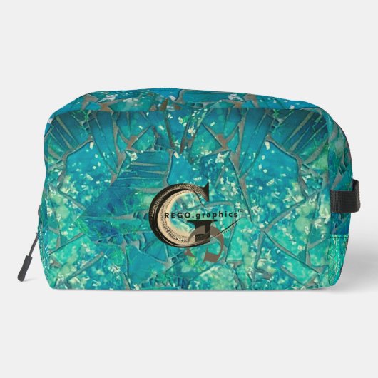 アクアモザイクLgジッパー_バッグウミガメの不純さ ドップキット (裏面)