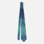 アクアモダンとパープル抽象芸術 ネクタイ (裏面)
