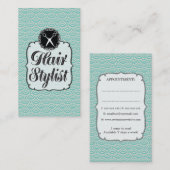 アクアモダンはかりで測美容師サロンカード 予約カード (正面/裏面)