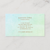 アクアモダングリーグラデーショングラディエント 名刺 (裏面)