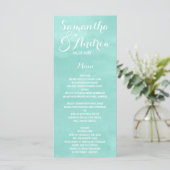 アクアモダングリーン水結婚色メニュー メニュー (スタンド正面)