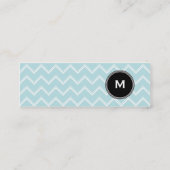 アクアモダンシグランジェブロン・ミニ・ビジネス・カード スキニー名刺 (裏面)